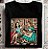 Camiseta Alice tatuando a Dorothy tamanho curto na  cor preta premium - Imagem 1