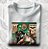 Camiseta Frankenstein tatuando Conde Drácula tamanho adulto na cor branca premium - Imagem 1