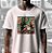 Camiseta Frankenstein tatuando Conde Drácula tamanho adulto na cor branca premium - Imagem 2