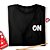 Camiseta Rock on com mangas curtas na cor preta premium - Imagem 3