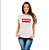 Oferta Relâmpago - Camiseta Elvis Branca G feminina Premium - Imagem 1