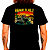 Camiseta Highway to Hell para adulto com mangas curtas na cor Preta com Impressão frente e costas premium - Imagem 2