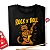 Camiseta Rock and Roll Cat para adulto com mangas curtas na cor Preta premium - Imagem 4