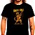 Camiseta Rock and Roll Cat para adulto com mangas curtas na cor Preta premium - Imagem 2