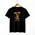 Camiseta Rock and Roll Cat para adulto com mangas curtas na cor Preta premium - Imagem 6