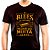 Camiseta O blues me entende melhor que muita gente para adulto com mangas curtas na cor Preta premium - Imagem 2