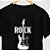 Camiseta Rock Guitarra para adulto com mangas curtas na cor Preta premium - Imagem 1