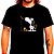 Camiseta Oasis Snoopy tamanho adulto na cor preta com mangas curtas premium - Imagem 1