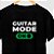 Camiseta Guitar Mode On com mangas curtas na cor preta premium - Imagem 1