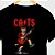 Camiseta Cats com mangas curtas na cor preta premium - Imagem 1