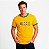 Camiseta Brasil Road na cor amarela com gola e punhos verdes com mangas curtas premium - Imagem 2