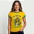 Camiseta Brasil we are the champions na cor amarela com gola e punhos verdes com mangas curtas premium - Imagem 3