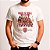 Camiseta Rock and Roll Dream Team tamanho adulto com mangas curtas na cor Branca Premium - Imagem 2