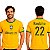 Camiseta Brasil Rush Aluga-se com amarela gola e punhos verdes - Imagem 2