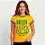 Camiseta Brasil Smile Nirvana amarela com gola e punhos verdes premium - Imagem 3