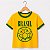 Camiseta Brasil Smile Nirvana amarela com gola e punhos Infantil - Imagem 2