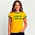 Camiseta Brasil Personalizada com Imagem e número nas costas para adulto com mangas curtas na cor Amarela com punhos verdes premium - Imagem 2