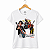 Camiseta Premium Roquenrou feminina branca de mangas curtas True Classic Rock - Imagem 1
