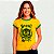 Camiseta Brasil Motor amarela com gola e punhos verdes premium - Imagem 3
