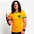 Camiseta Brasil Army amarela com gola e punhos verdes premium - Imagem 2