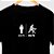 Camiseta seu pai meu pai tecladista masculina preta de mangas curtas premium - Imagem 1