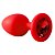 Plug Anal em Silicone com Pedra - Tamanho P - Imagem 1