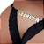 calcinha Fio Palavras Strass - Tallyta - Imagem 1