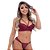 CONJUNTO FIO RENDADO COM STRAPPY E LACINHO VINHO MISS - Imagem 1