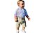 Bermuda Infantil Juvenil Menino Short Sarja Bege P, M e G 1 Ao 8 10 12 14 16 - Imagem 3