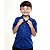Camisa Social Infantil Masculina Manga Curta Azul Royal Tam 1 Ao 8 - Imagem 5