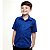 Camisa Social Infantil Masculina Manga Curta Azul Royal Tam 1 Ao 8 - Imagem 1