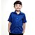 Camisa Social Infantil Masculina Manga Curta Azul Royal Tam 1 Ao 8 - Imagem 7