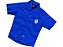 Camisa Social Infantil Masculina Manga Curta Azul Royal Tam 1 Ao 8 - Imagem 2