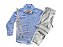 Roupa Masculina Social Juvenil Camisa Calça Susp Bege 10 12 14 16 - Imagem 2