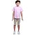 roupa de menino bebê bermuda natal ano novo verão rosa bege - Imagem 2