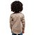 Camisa Social Masculina Infantil Manga Longa Marrom Tamanho 1 ao 8 - Imagem 2