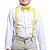 Kit Suspensório Infantil e Gravata Borboleta Amarelo - Imagem 1