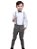 Conjunto Roupa De Casamento batizado Menino Pajem Cinza chumbo 1 ao 16 - Imagem 9