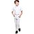 Kit Social Infantil Menino Batizado casamento camisa manga curta todo branco PMG 1 ao 16 - Imagem 4