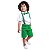 Conjunto Roupa Infantil Natal bebe masculina ensaio fotográfico Verde - Imagem 8