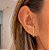 Ear Hook Flor Banho Ouro - Imagem 2