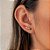 Brinco Ear Cuff Colorido Banho ouro - Imagem 2