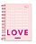 Caderno colegial 10 matérias capa dura It's Love IL04 - Imagem 1
