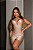 VESTIDO ACETINADO COM ALÇA DE BRILHO DECOTE V - Imagem 1
