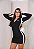 VESTIDO LISTRA BORDADO COM ZÍPER - Imagem 1