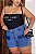 SHORT JEANS PLUS SIZE CARGO 100% ALGODÃO - Imagem 4