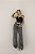 CALÇA JEANS WID LEGG DESTROYD COM STRASS DE BRILHO - Imagem 4