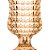 Vaso Decorativo Cristal C Pé Flores Aparador Mesa Casa Ambar - Imagem 4