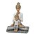 Estatueta Yoga Mãe e Filho Meditando em Resina A13,5cm x L10,5cm x C8,5cm - Imagem 1