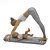 Estatueta Yoga Mãe e Bebê se Olhando em Resina A13cm x L16cm x C6cm - Imagem 1